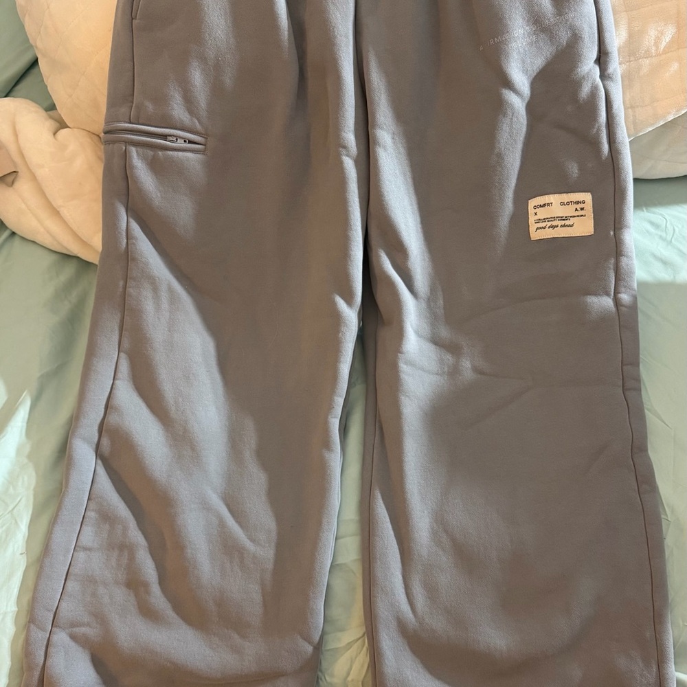 Blue Sweatpants & Hoodie! Size large  Patch Detail